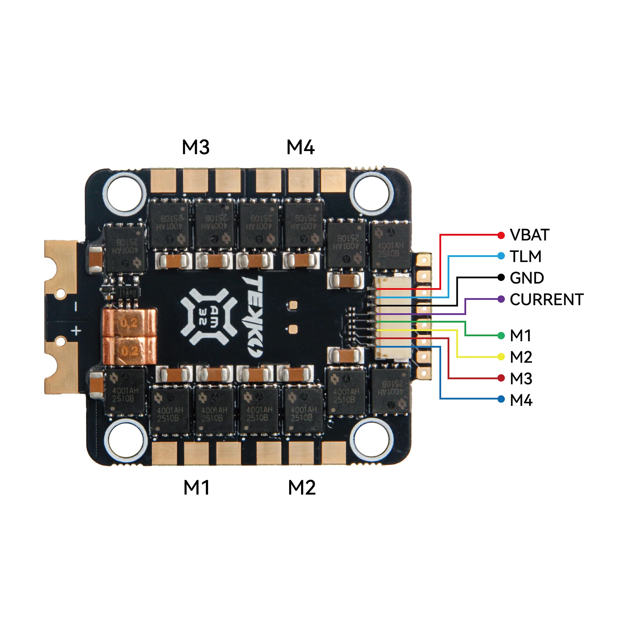 Tekko32 F4 4in1 50A ESC(AM32) - Image 7